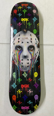 DGK Skateboard Jason Voorhees Friday the 13th Fagundez Drip Design Deck