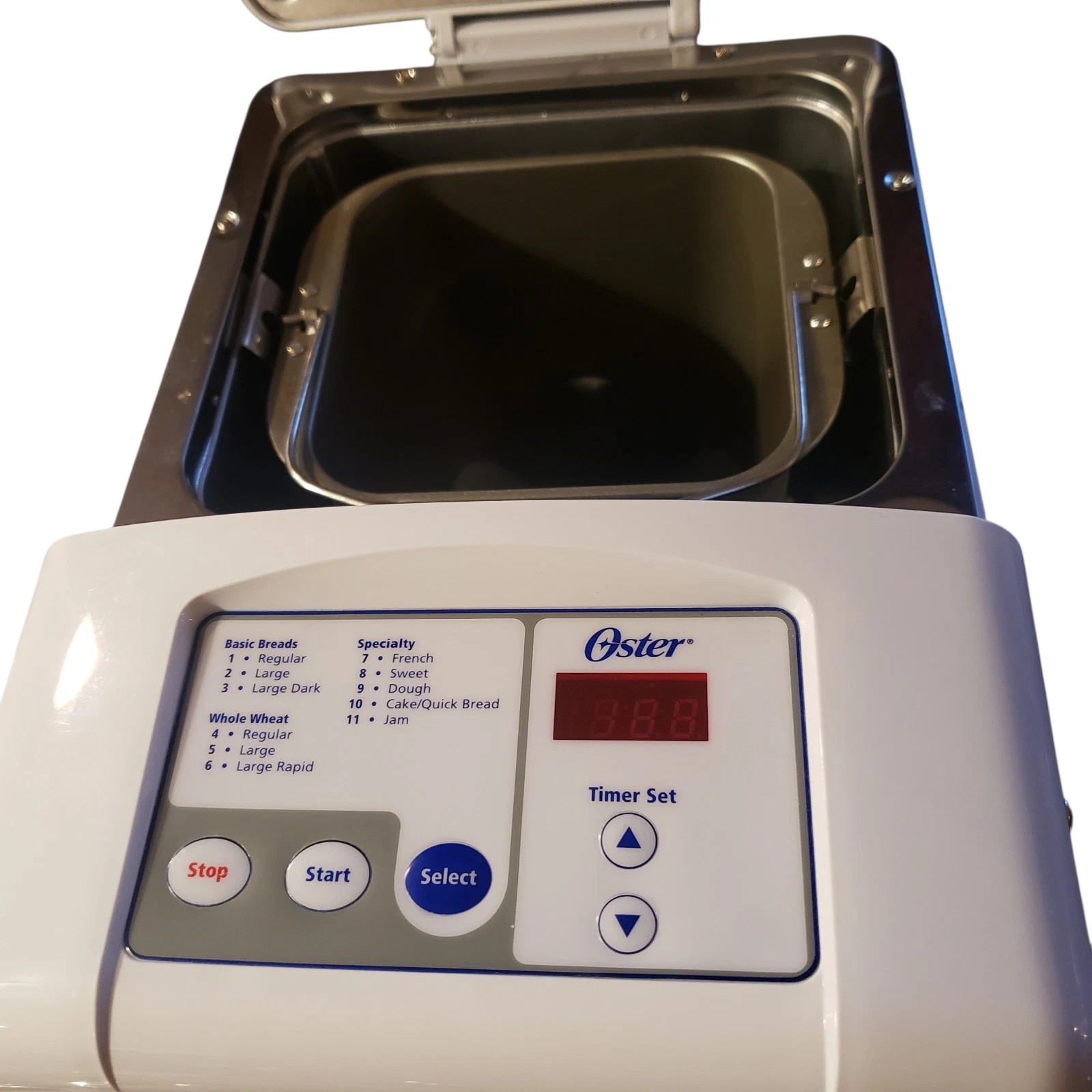 OSTER 5815 Deluxe White Automatic Bread Maker Baker Machine W/ 2 Paddles
Opens in a new window or ta