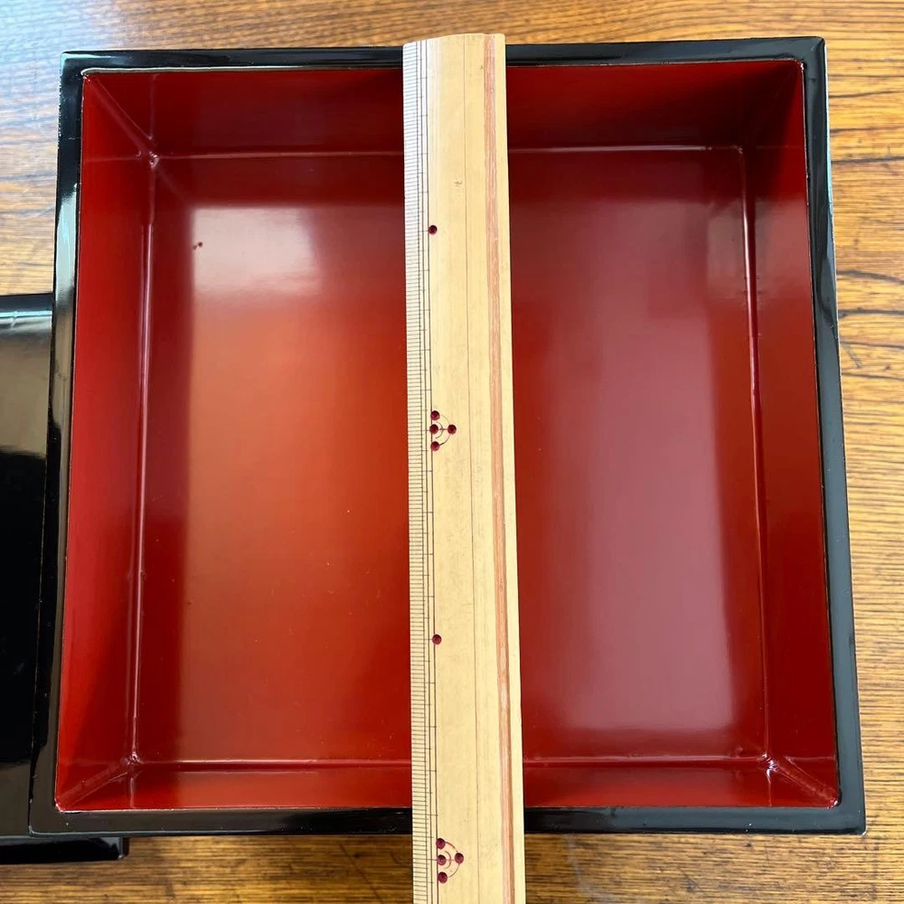 Jubako Bento Box Japanese Lacquered box wooden unused
