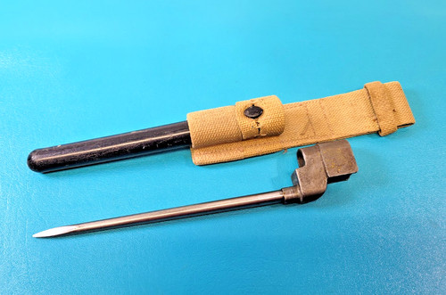 British No. 4 Mk II Lisha Engineering Spike Bayonet + Scabbard & Frog TR1310