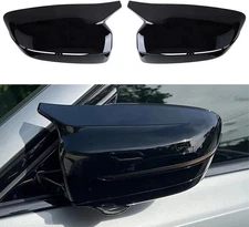 M Style Side Mirror Cover Caps For 2017-2022 BMW 3Series G20 G30 Glossy Black