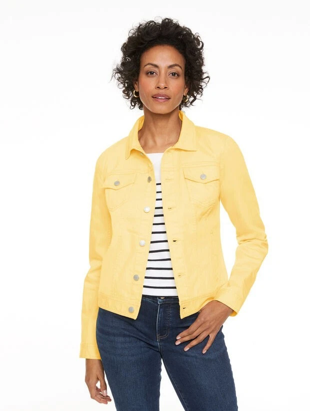Classic Jean Jacket at Talbots, NWT $129 , color DAISY, have all size
Opens in a new window or tab