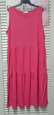 Womens Long pink dress size 3x 51 in long
