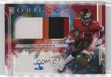 2021 Panini Origins Rookie Jumbo Jersey Red 87/99 Jaelon Darden #187 Auto 6o3
