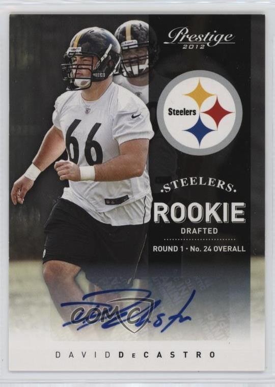 2012 Panini Prestige Signatures 818/899 David DeCastro #217 Rookie Auto RC ow3