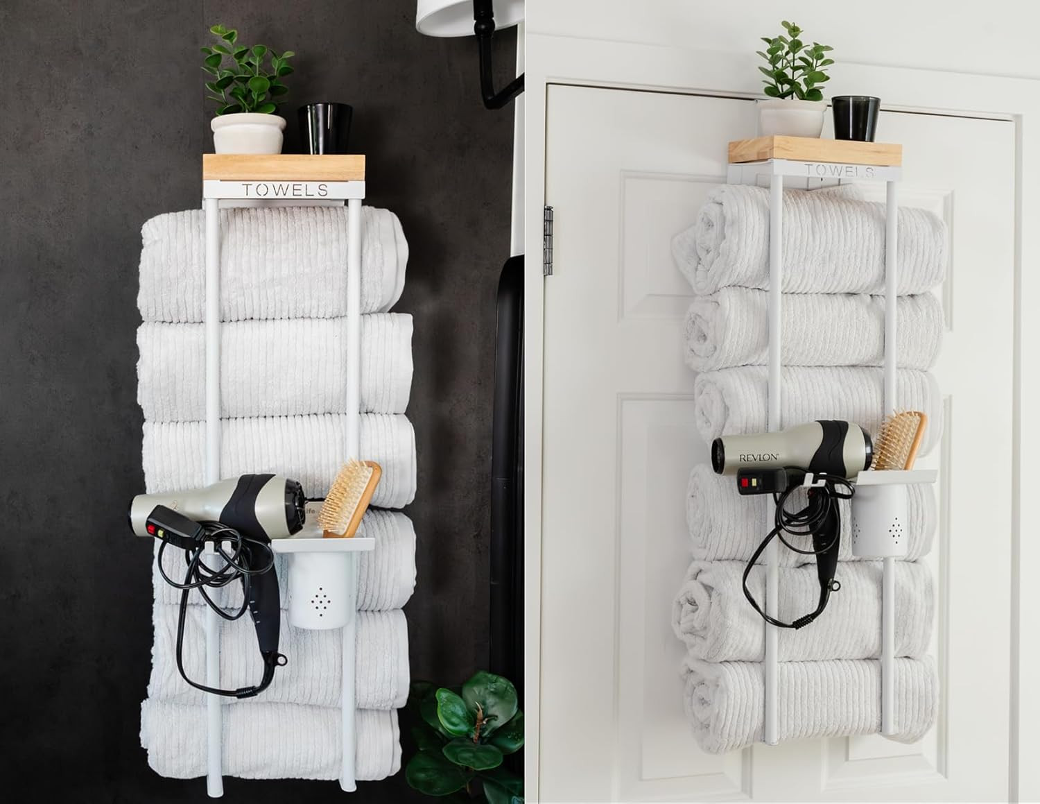 Rack - Modern Door & Wall Towel Holder For Roll