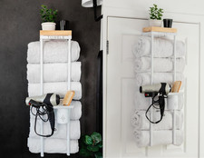 Over the Door/Wall Mounted Towel Rack - Modern Door  Wall Towel Holder for Roll