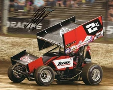 Cole Macedo autographed #2c World of Outlaws Sprint Car 8x10 photo
