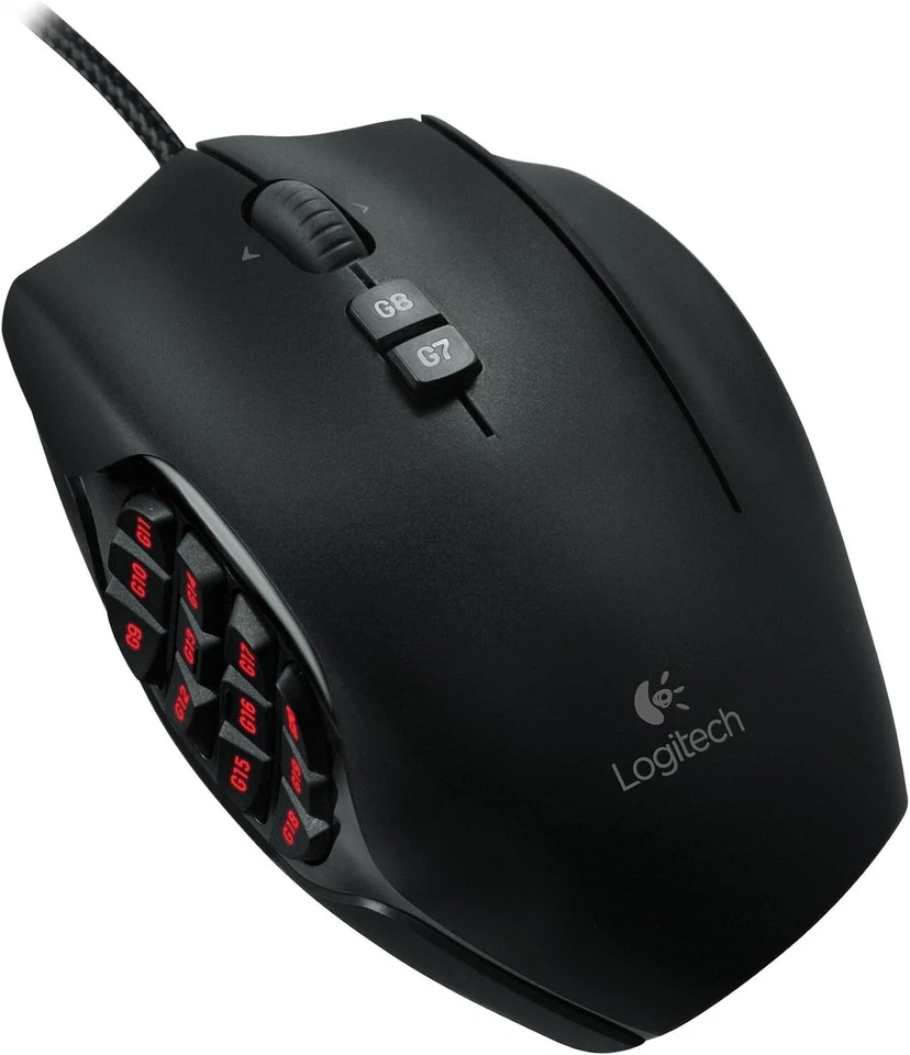 Logicool G600 MMO Gaming Mouse RGB Backlit 20 Programmable Buttons Windows 7 8 - Image 3 of 4