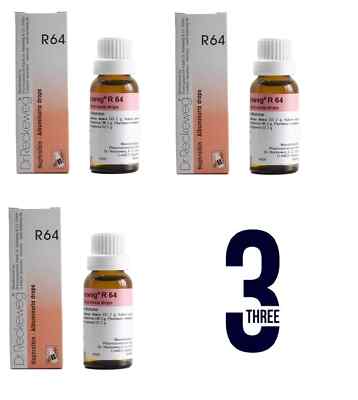 3xDr. Reckeweg R64 Drops 22ml | Kidney Function & Urinary Balance Support