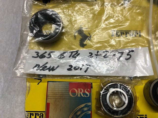 Ferrari 246 308 365 bearing lot all new ferrari parts from shop that closed