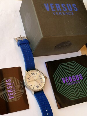 VERSUS VERSACE QUARTZ FULL SET BOX UND GARANTIEPAPIERE FUNKTIONIEREN PERFEKT REF,...