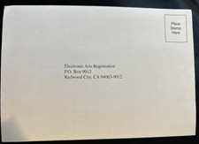 Electronic Arts Registration Card 821253 11/95 INSERT ONLY