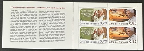 VATICAN Beautiful mint NEVER Hinged 2012 Complete Booklet