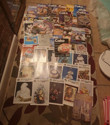 Cake Decorating Magazines 50 Books X12 Ring Binders X6 Ebay