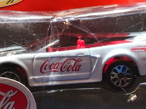 Matchbox Coca Cola Mustang Convertible White Red From 2002 18 Years Old - Picture 8 of 13