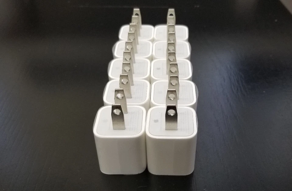 Apple iPhone USB Power Wall Cube OEM Charger Adapter Block XS/XR/11/8+/7/6 (10x) - Image 2 of 4