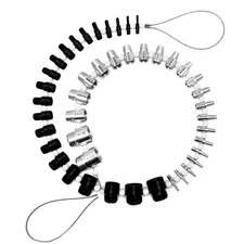 23 Inch 21 Metric Nut Bolt Thread Checker With 44 Stainless Steel Gauges