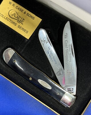 CASE XX 1992 COAL MINERS OF VA SILVER LIMITED EDITION TRAPPER