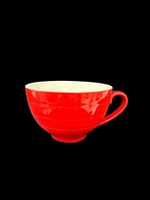 Tea Forte Cafe Cup Red Ceramic Tea Coffee Cup Mug 8 oz.