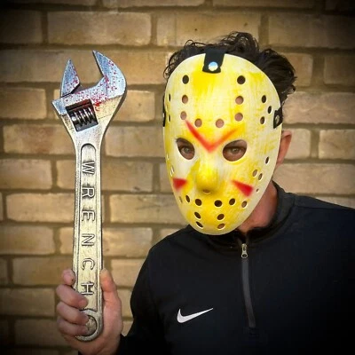 STYLEX PARTY Zombie Schraubenschlüssel Spielzeugwaffe Halloween Requisite blutig Kostüm Cosplay gruselig