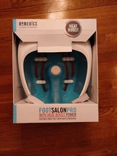 HoMedics Foot Salon Pro with Heat Boost Power White/Blue In Box
