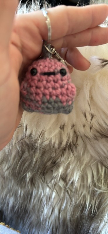 Dinosaur Crochet Keychain Stuffed Animal Toy