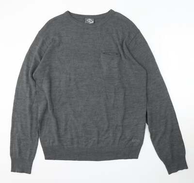 Lee Cooper Damen Pullover Grau Acrylmischung Größe L
