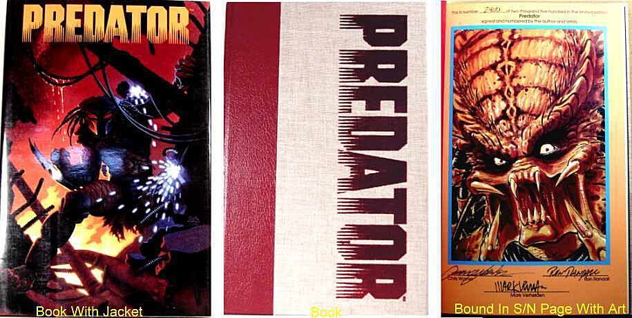Predator Volume 1 Signed & Numbered Ltd Ed Hard Cover Book 1st  Print New 1990