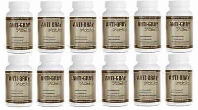 12 Packs Anti Gray Hair Saw Palmetto Catalase Max Strength Dietary Supplement