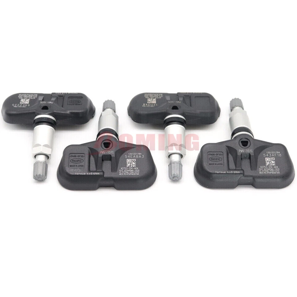Nuevo 4 PIEZAS 42753-STK-A04 para Honda Pilot Acura RDX MDX TPMS sensor de presión de neumáticos Foto 3 de 4