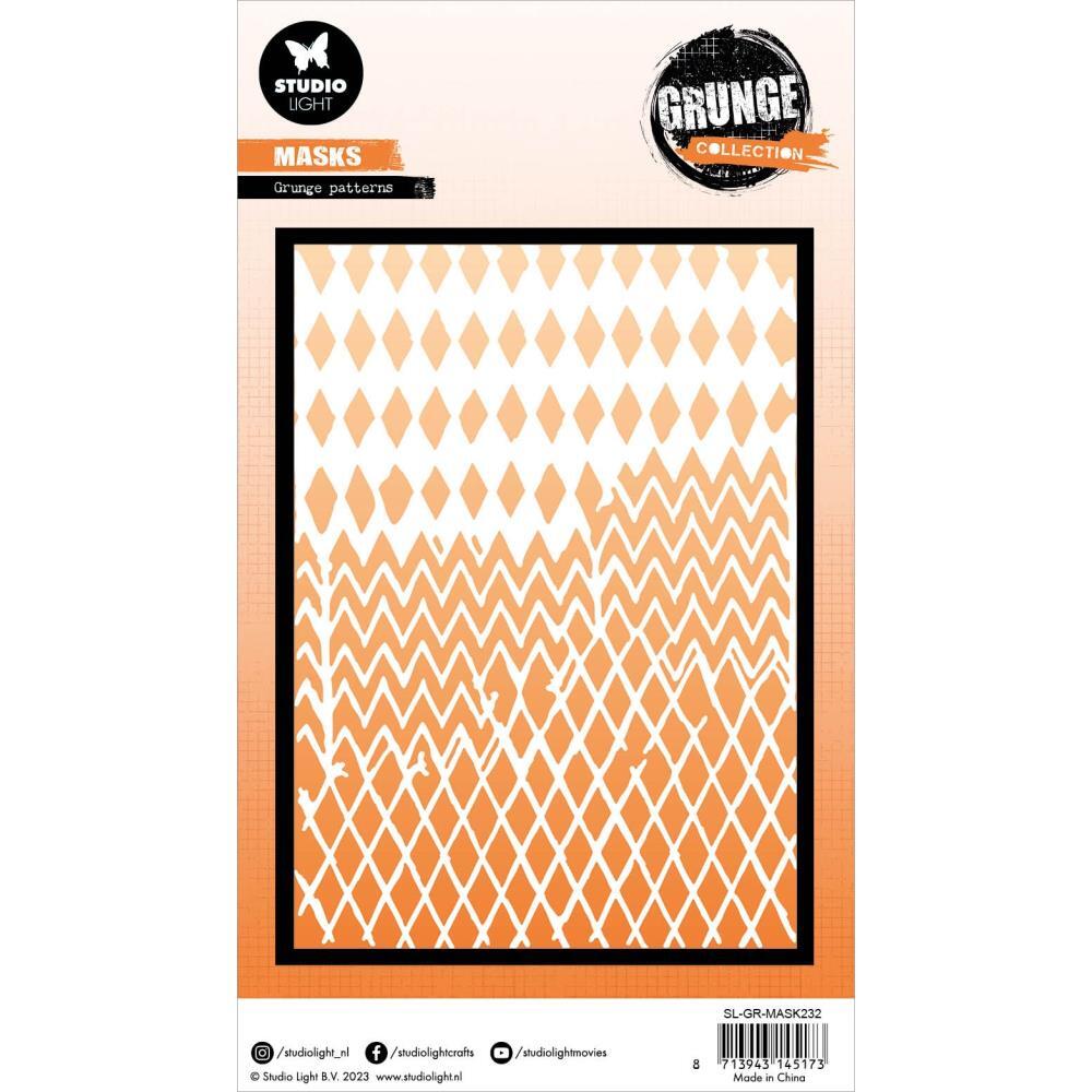 Studio Light Grunge 5.9X8.25 Masks/Stencil - Grunge Patterns