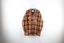 Vtg 50s 60s Streetwear Mens XL Wool Blend Button Shirt Jacket Jac Shirt Shacket