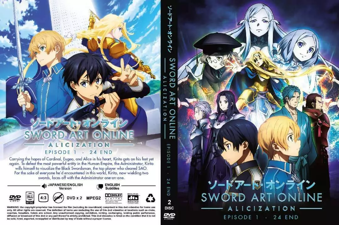 DVD Sword Art Online Season 3 Complete Box English Dubbed All Region