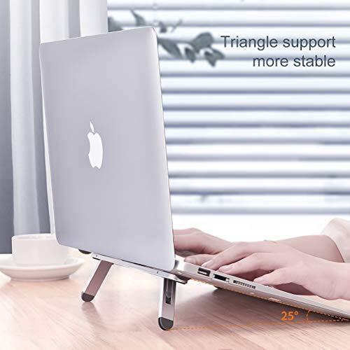 Adjustable Ergonomic Laptop Stand with Cooling Ventilation for Desks