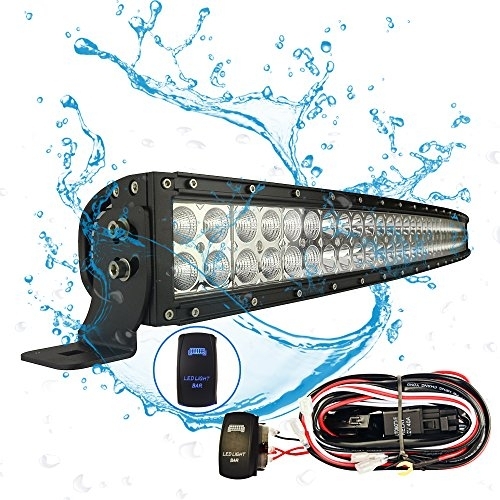 MICTUNING 42In 240W Cree Chip LED Bar Beam Curved Work Light Trailer Motor Boat - Picture 2 of 7