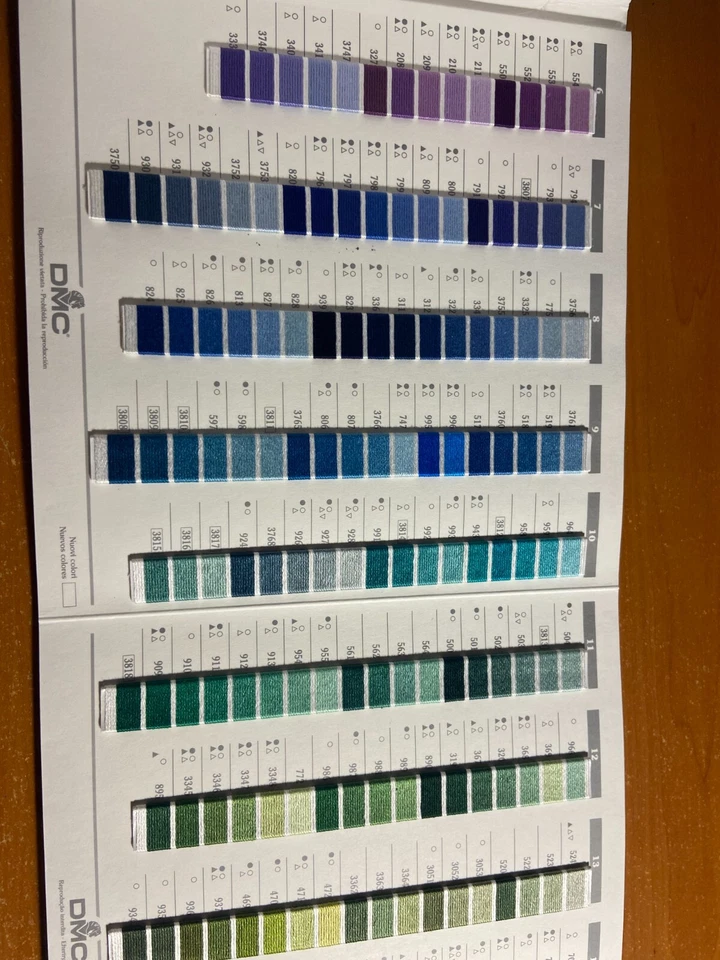 DMC - Six Strand Embroidery Floss & Pearl Cotton Sampler - Colour Card W100 - Image 3 of 4