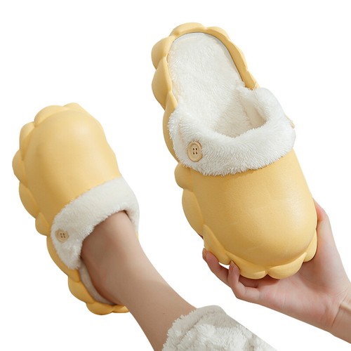 Unisex Warm House Slippers Closed Toe Plush Lined Clog Men Home Slip On Comfort - Picture 12 of 15
