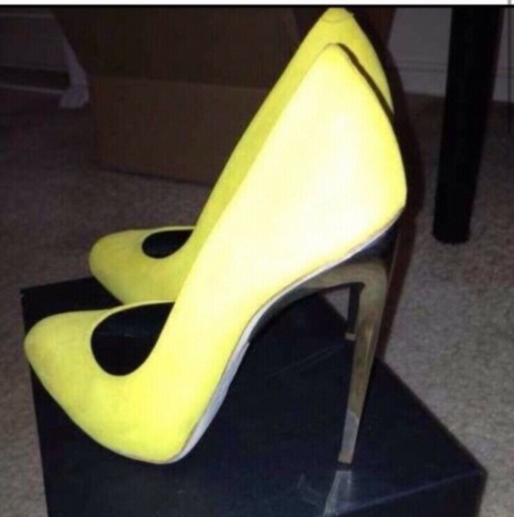 yellow giuseppe heels