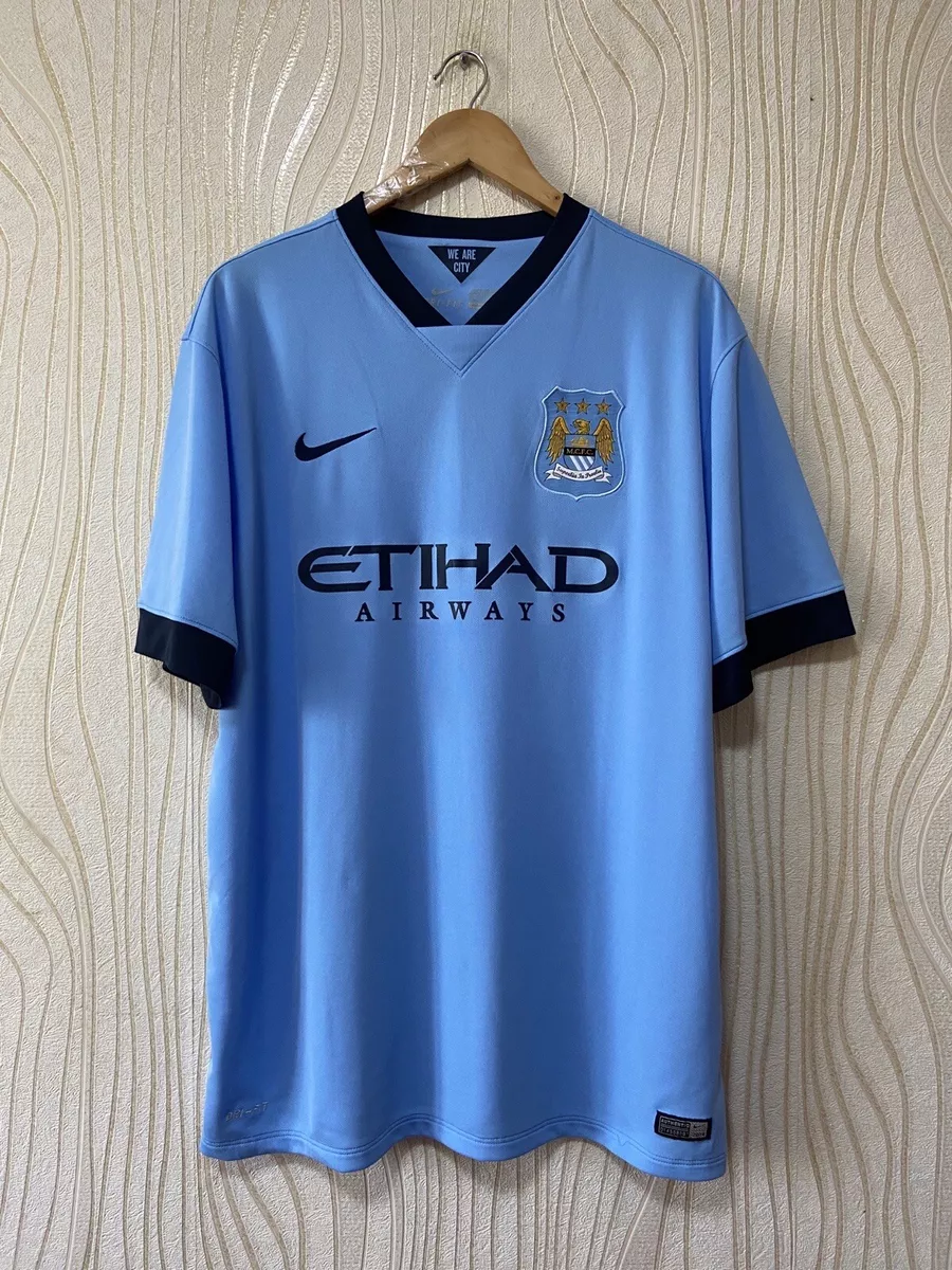 MANCHESTER CITY 2014 2015 HOME FOOTBALL SHIRT JERSEY NIKE 611050-489 2XL | eBay