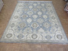 12 x 19'10 Hand Knotted Denim Blue Oushak Oriental Rug G10781