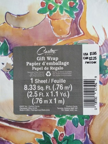 3 Vintage Carlton Cards Kitty Cats Gravy Gift Wrapping Paper 8.33 Sq. Ft. Each - Picture 3 of 3