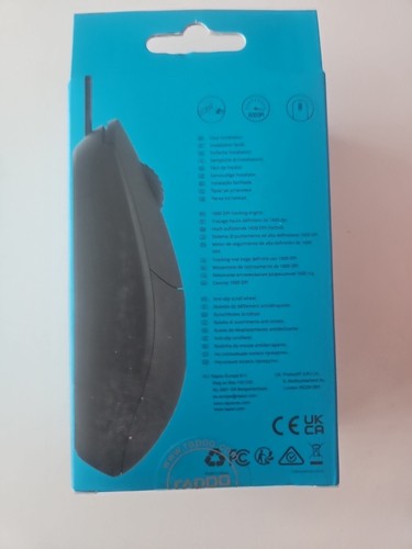 Rapoo N100 Wired Mouse - Black Computer Mouse - Picture 2 of 3