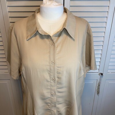 SHEIN PLUS SIZE 3XL BUTTON UP NEUTRAL DRESS MINIMALIST TRAD WIFE | eBay