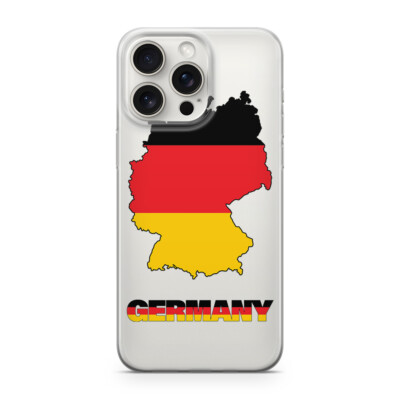 GERMANY FLAG Handy Hülle Transparent für iphone 16 PRO MAX Germany M3