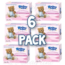 6 Pack RICITOS De Oro Jabon En Barra Leche De Almendras 