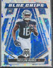 RARE💎Treylon Burks🔥NO HUDDLE DISCO🔥2022 Mosaic Blue Chip Silver #BC-10 Titans