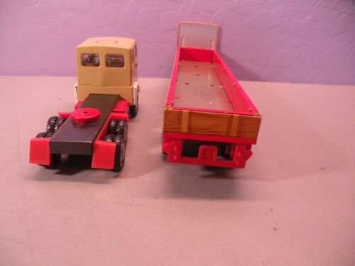 VINTAGE RABA DIESEL TRUCK TRAILER NO LOAD HUNGARY TIN PLASTIC METAL 1960's 70's - Picture 4 of 8