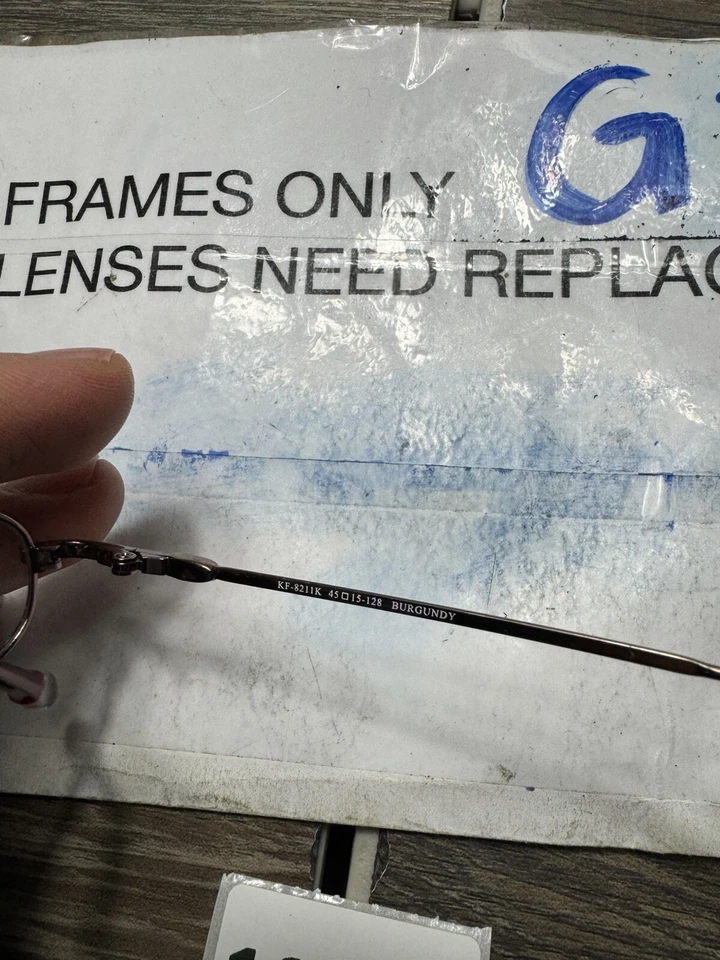 Konishi Flex Titanium Lt Brown Eyeglass Frame KF8221 K 45-15 Eyeglasses - Image 3 of 4