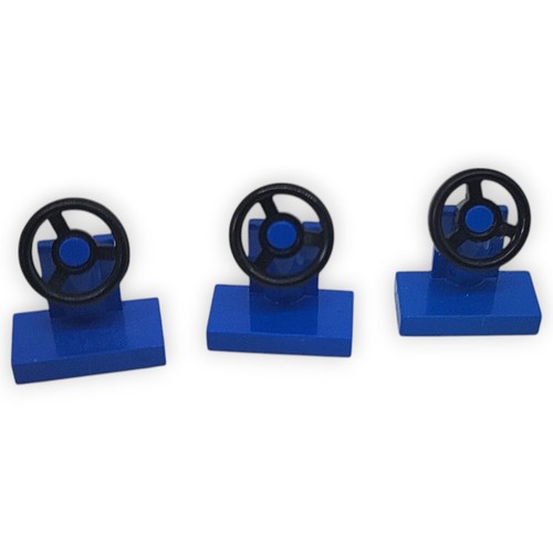 LEGO Lenkrad Steering Wheel Stand Black Wheel Blau 3829c01 6345 7894 Ersatz